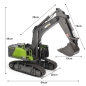 Preview: ES-1593 2.4G 1:14 Ferngesteuerter Kettenbagger voller Funktion RC Bagger Metall