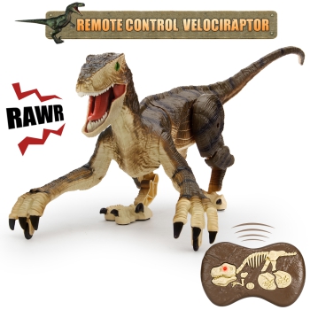 ES-SM180 Dinosaurier Spielzeug Ferngesteuertes Dino LED Beleuchtung Brüllendes Gehen