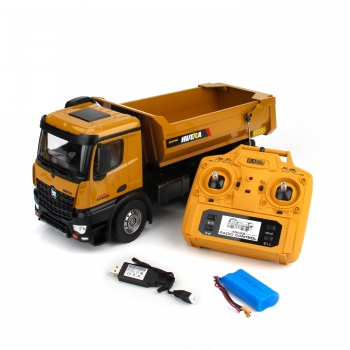 1:14 10 channel all alloy dump truck