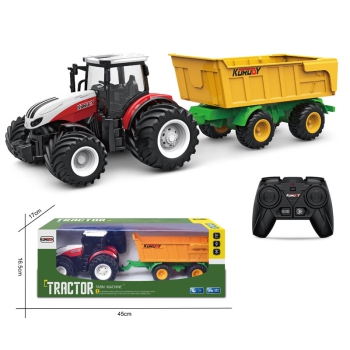 ES-6643K 2.4G 1:24 6CH RC Farm Dump Trailers mit Breitreifen