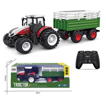 ES-6644K-R 2.4G 1:24 6CH RC Farm Viehtransporter Wagen mit breitem Rad