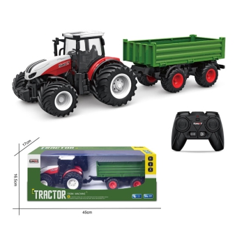 ES-6645K-R 2.4G 1:24 6CH RC Farm Landwirtschaftliche Transporter Breitreifen