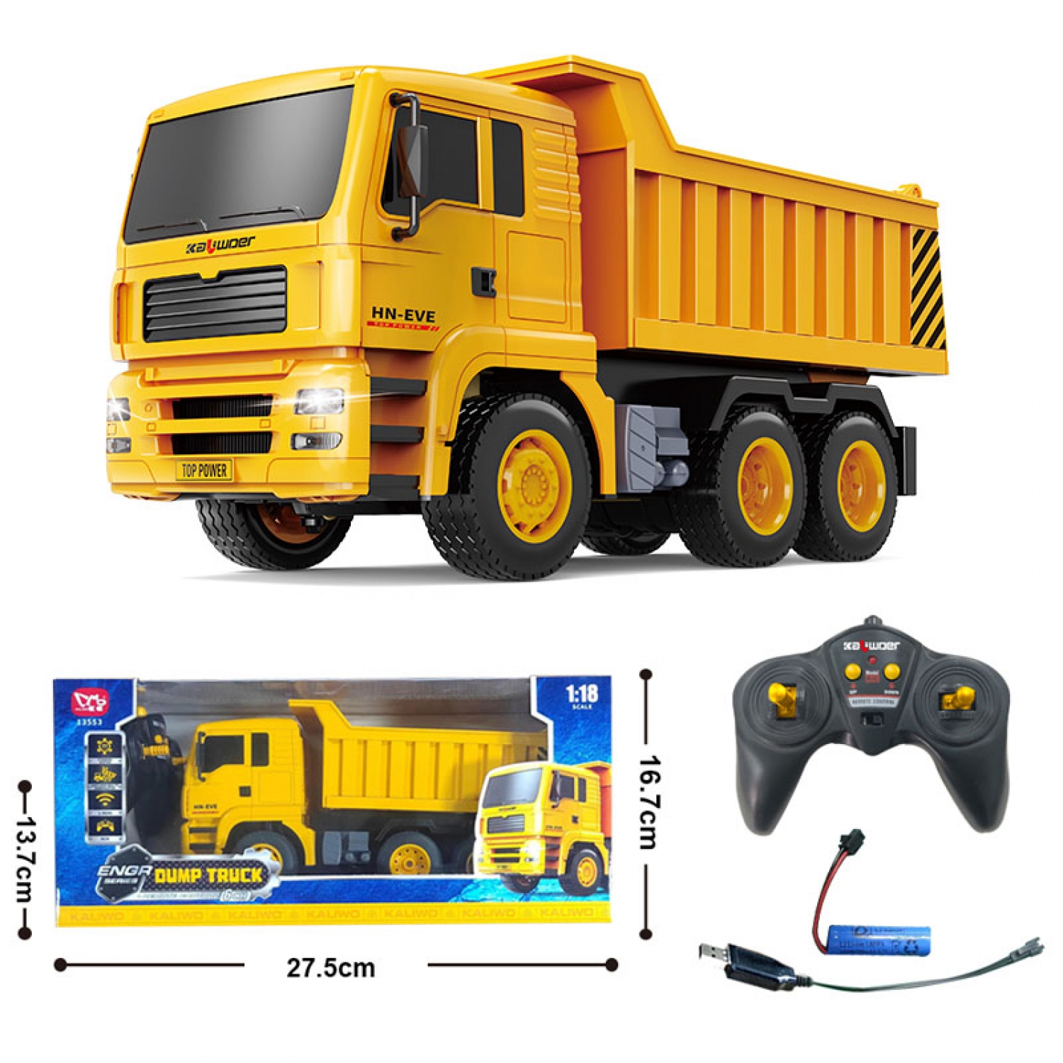 ES-13553 2.4G 1:18 6CH RC Kipper