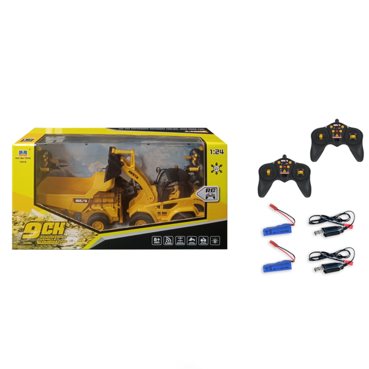 ES-1515 2.4G 1:24 9CH Lader + Muldenkipper