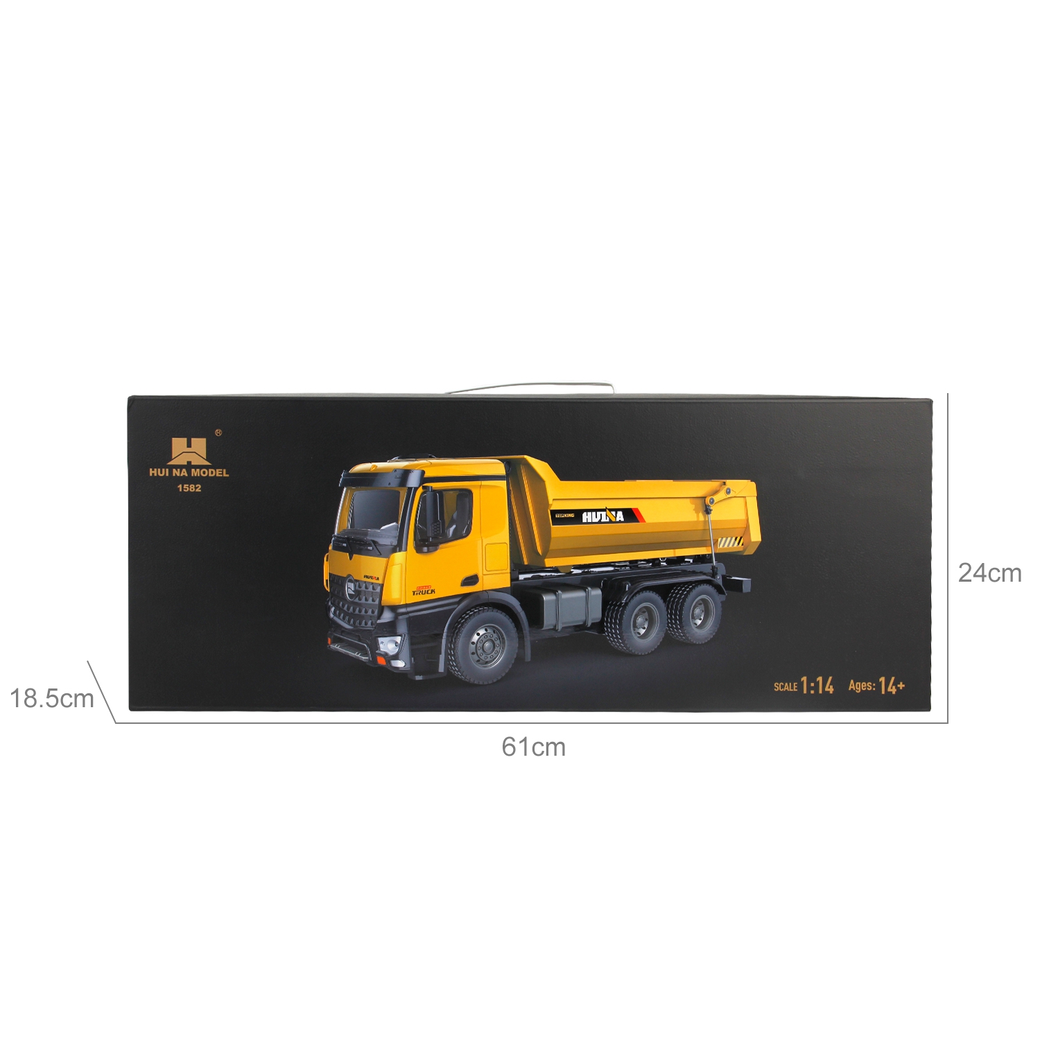 1:14 10 channel all alloy dump truck