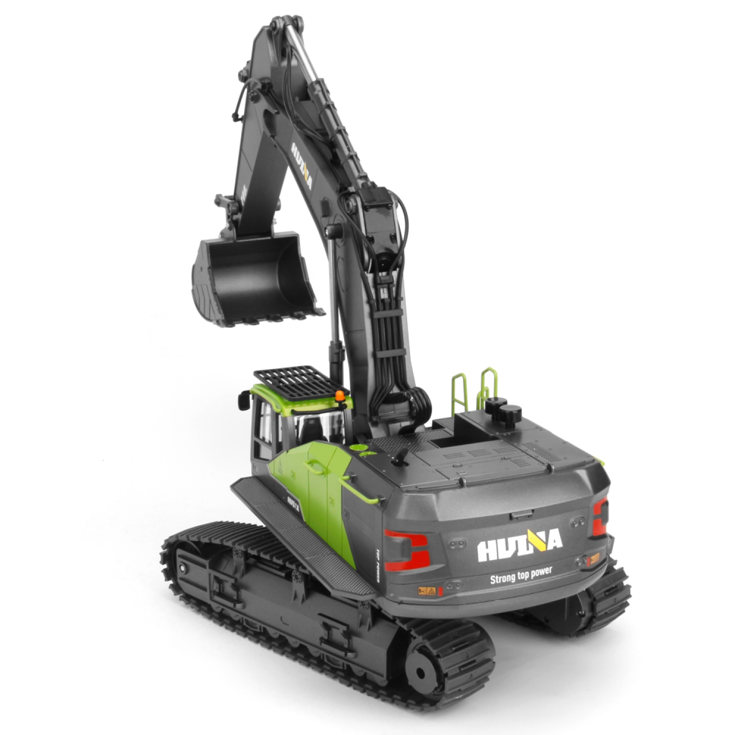 ES-1593 2.4G 1:14 Ferngesteuerter Kettenbagger voller Funktion RC Bagger Metall