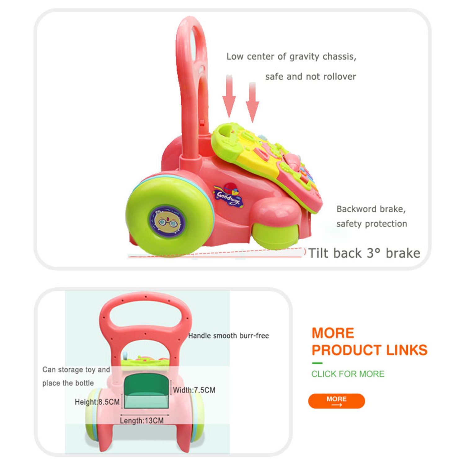 Musical baby walker