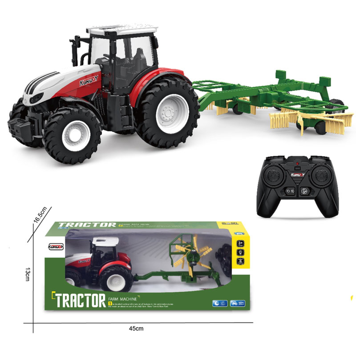 Esun Europe - ES-6637 2.4G 1:24 6CH RC Tractor Farm Machine