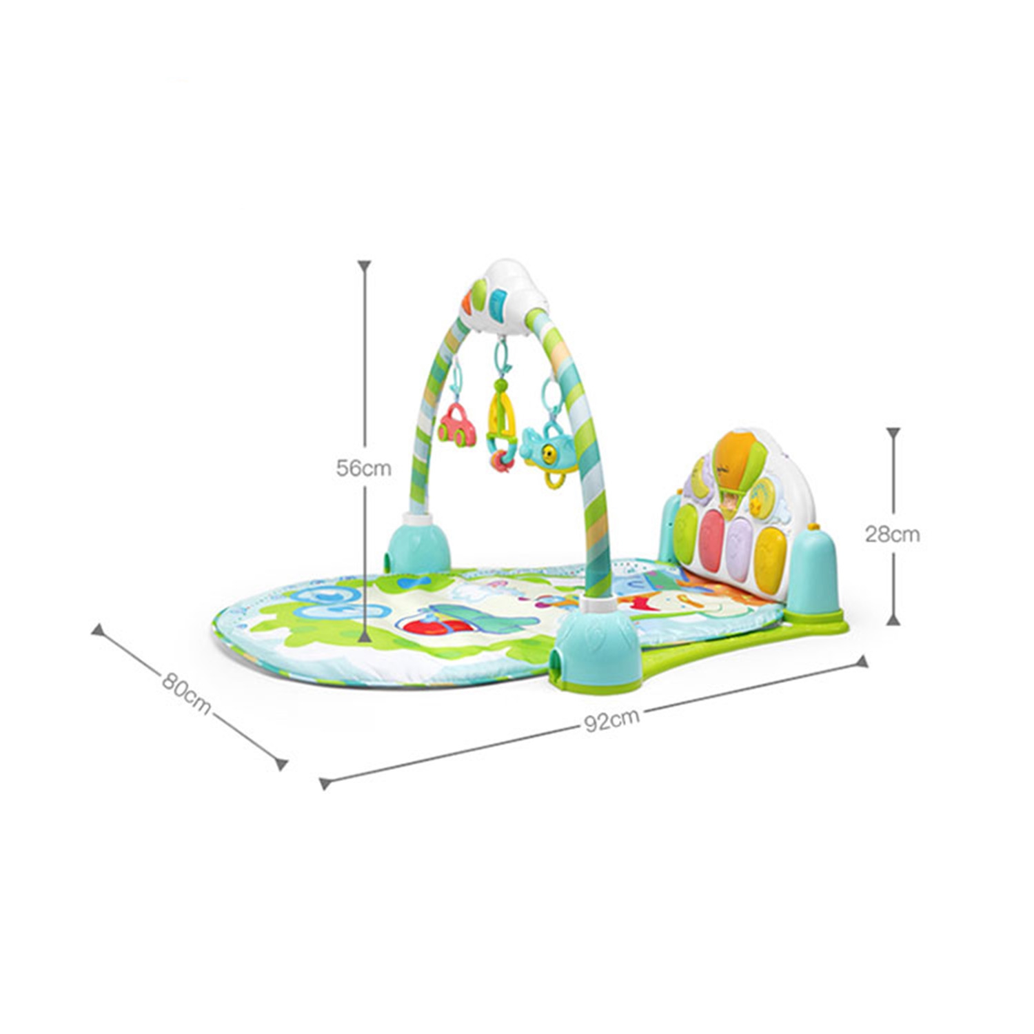 Baby play gym mat