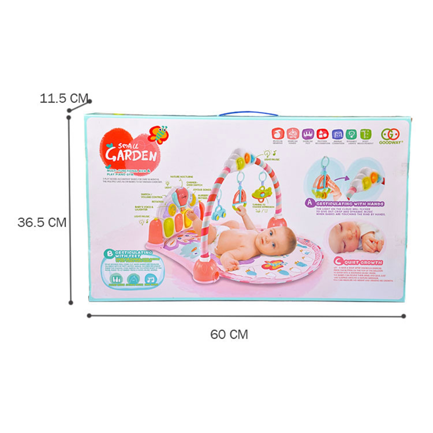 Baby play gym mat