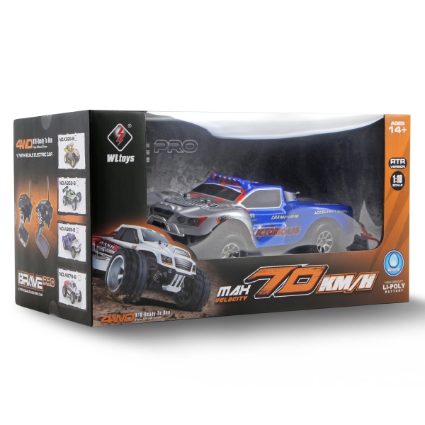 [A969-B]1/18 electric four-wheel drive short truck