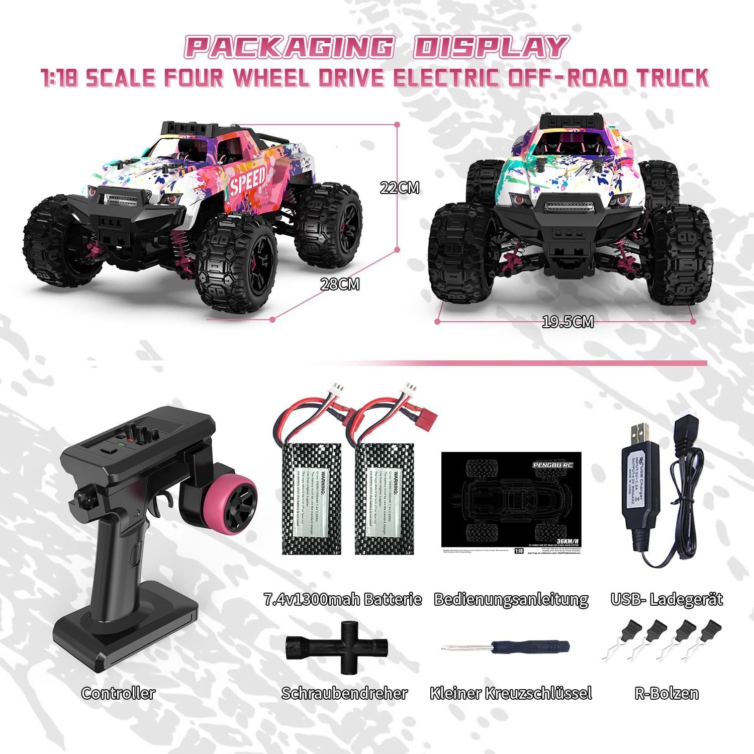 ES-020 1:18 RC OFF-ROAD Geländetruck