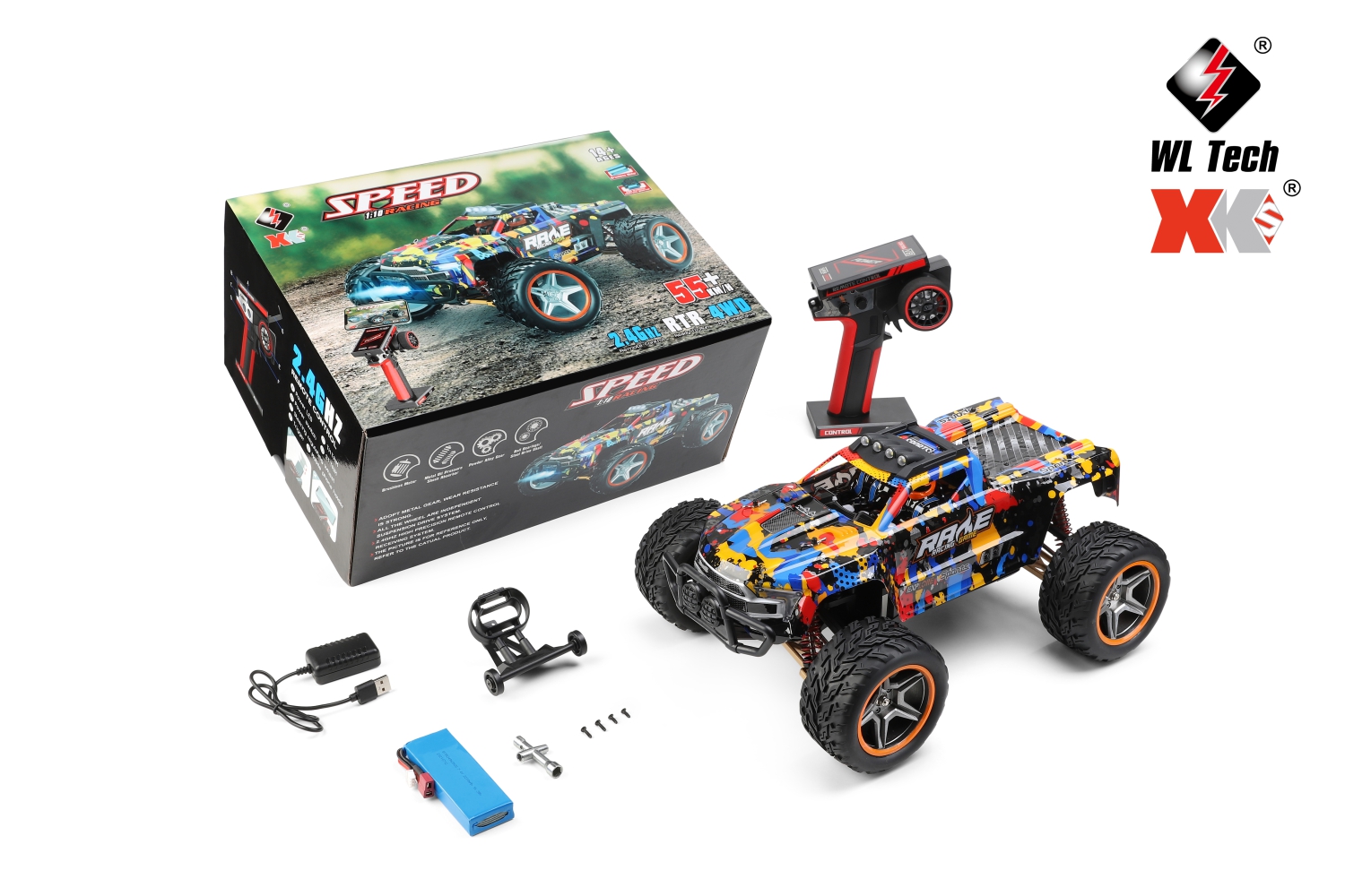 ES-104016 2.4G 1:10 RC Elektro 4WD Hochgeschwindigkeitsfahrzeuge