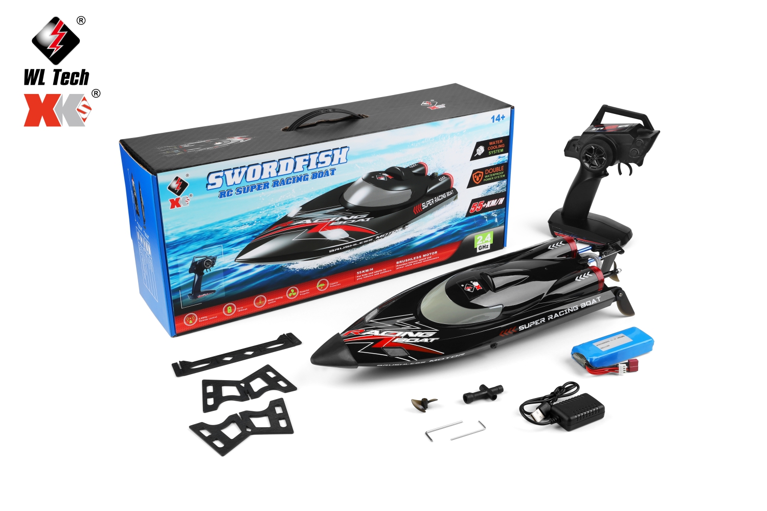 ES-WL916 2.4G RC 4CH Brushless High-Speed Boote